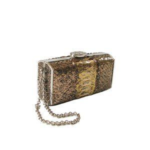 NWT-NADA SAWAYA - Andrea - Mini Python Minaudiere